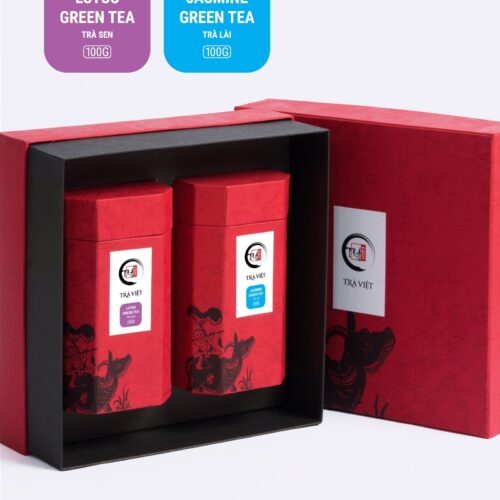 TRAVIET Heritage Tea Gift Box | The Best Collection For Tea Beginner | Lotus Tea - Jasmine Tea