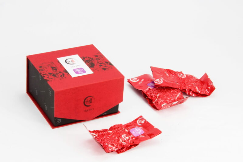 TRAVIET Lotus Green and Pandan Ginseng Tea Gift Box | Exotic Floral and Herbal Tea Blend