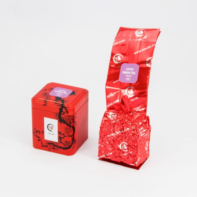 TRAVIET Premium Vietnamese Green Tea Selection | Finest Top Bud Green, Lotus Green & Pandan Ginseng Tea Gift Box