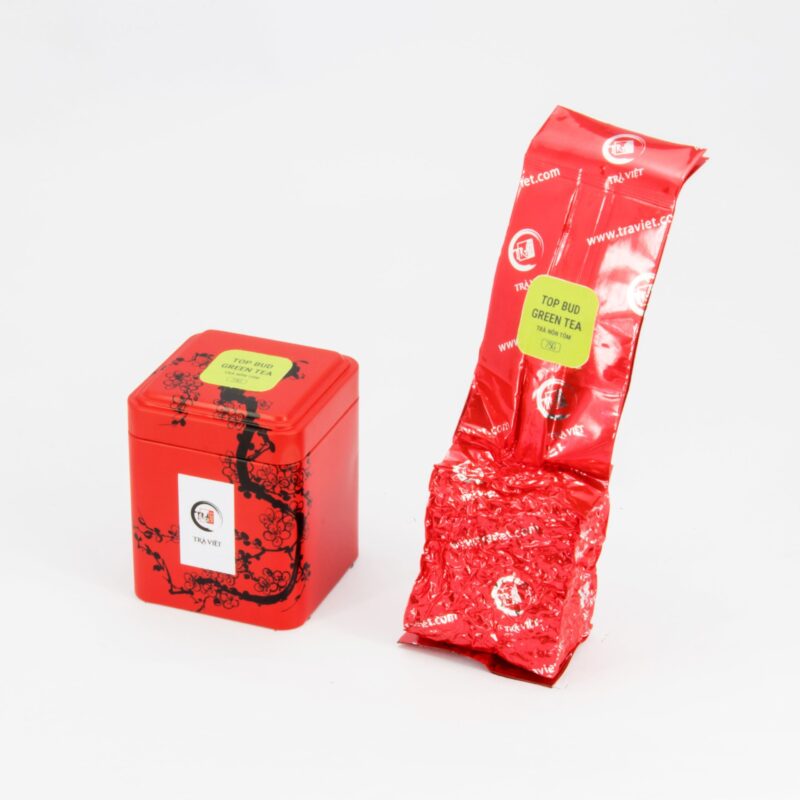 top-bud-green-tea TRAVIET Deluxe Loose Leaf Tea Gift Set, 3 Tins – Oolong Tea, Top Bud Tea & Snow Tea | A Sophisticated Tea Sampler