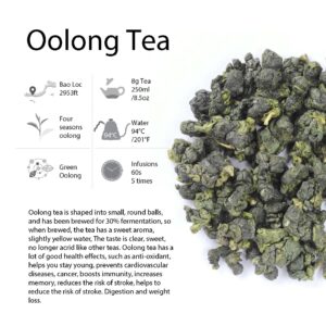 The Best Collection For Vietnam Tea Sampler 6 Tastes | Lotus Tea - Pur eh Tea - Oolong Tea - Loose Leaf Black Tea - Ancient Green Tea - Jasmine Tea