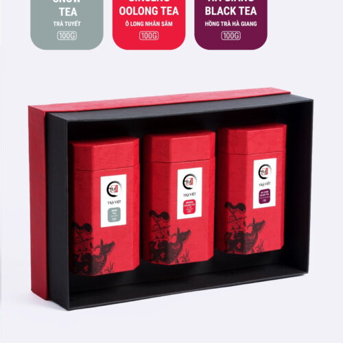 Black-Ginseng-Oolong-Snow-Tea-Classic-Gift-1 TRAVIET Heritage Tea Gift Box | The Best Collection For Tea Lover | Loose Leaf Black Tea - Ginseng Oolong Tea - Snow Tea