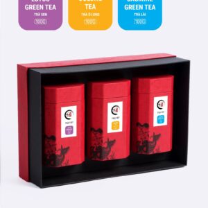 TRAVIET Heritage Tea Gift Box | The Best Collection For Tea Lover | Lotus Tea - Jasmine Tea - Oolong Tea