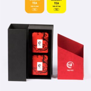 Oolong-Ancient-Tea-Tin-Gift-2 TRAVIET Finest Loose Leaf Tea Gift Set, 2 Tins – Oolong Tea & Ancient Green Tea | A Classic Tea Experience