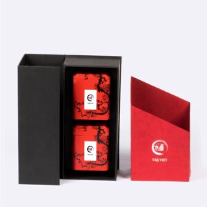 TRAVIET Premium Loose Leaf Tea Gift Set, 2 Tins – Pandan Ginseng & Oolong Tea | Exquisite Tea Collection for Wellness & Relaxation