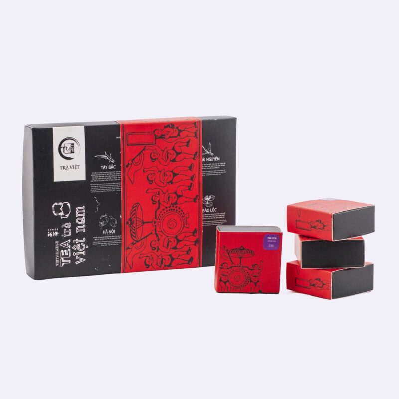 TRAVIET Premium Tea Gift Set | Gift for Tea Drinkers | Loose Leaf Black Tea, Jasmine Tea, Oolong Tea (6 bags)