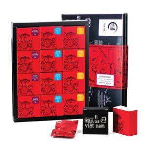 premium tea set - 12 tea bags TRAVIET Vietnamese Specialty Tea Gift Set | 12 Premium Loose Leaf Teas from Vietnam | Gourmet Tea Sampler