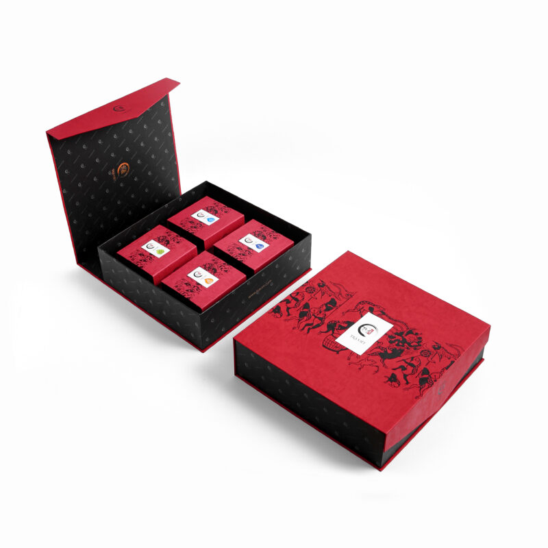 TRAVIET Premium Herbal & Loose Leaf Tea Gift Box | Jasmine Tea, Ancient Green Tea, Tie Guan Yin Tea & Oolong Tea
