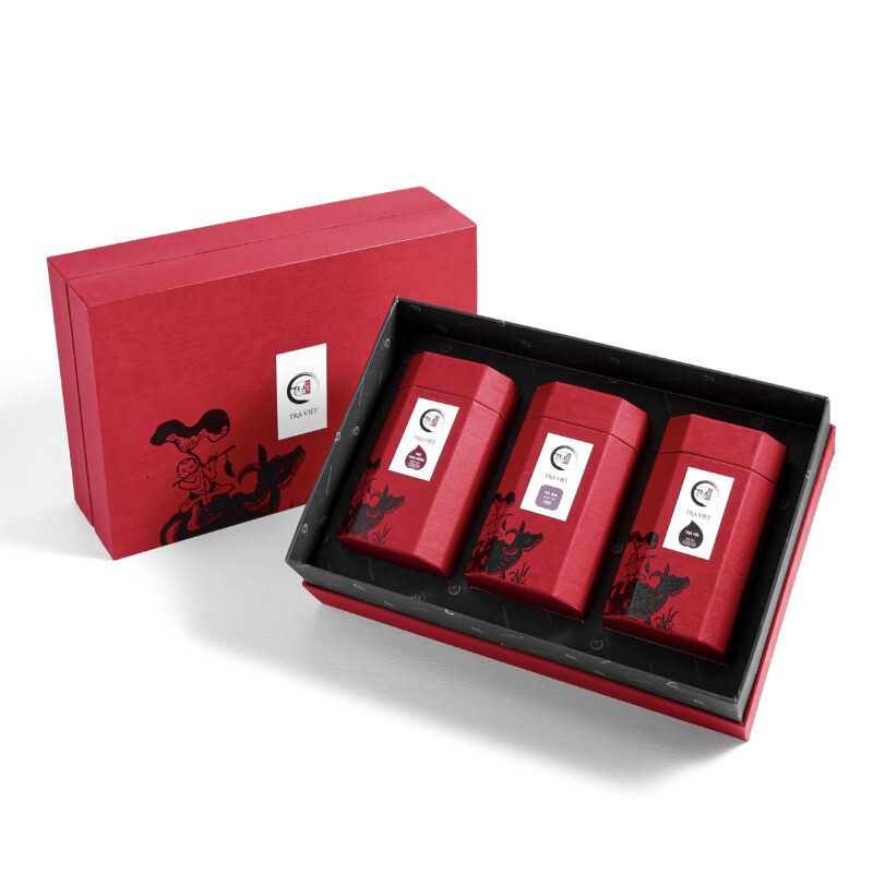 TRAVIET Heritage Tea Gift Box | The Best Collection For Tea Enthusiast | Ginger Tea - Chamomile Tea - Rose Tea