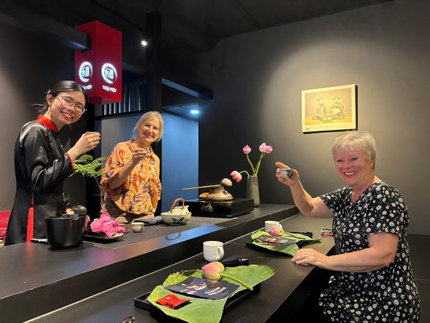 Lotus tea experience in ho chi minh city - tra viet 19 hai trieu